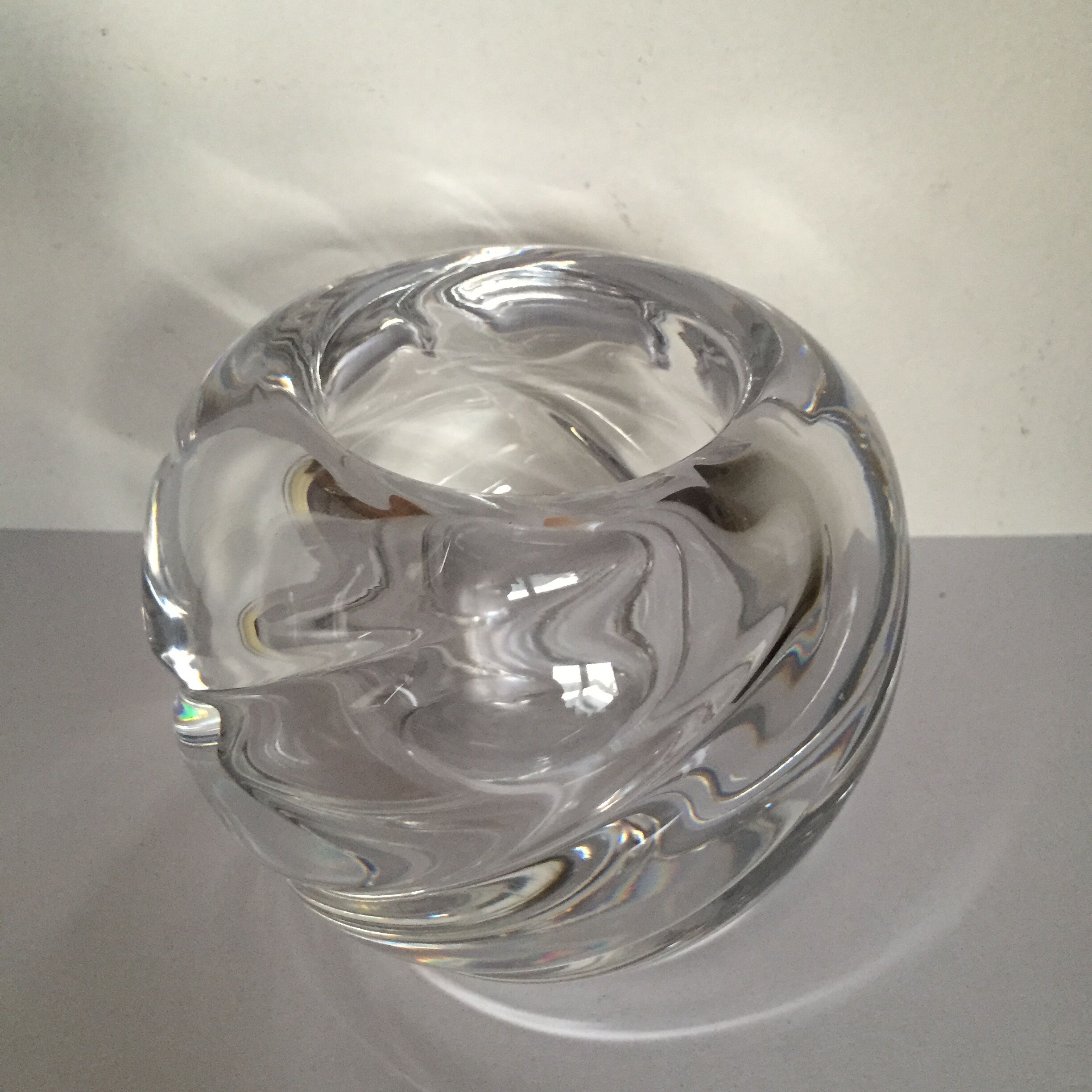 Crystal ball vase