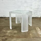 Vintage acrylic coffee table / side table