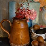 Ceramic potter's pitcher by F.CHEDEVILLE 20th century