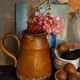 Ceramic potter's pitcher by F.CHEDEVILLE 20th century
