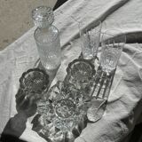 Small glass ashtray in the shape of a flower France Reims Brand MO