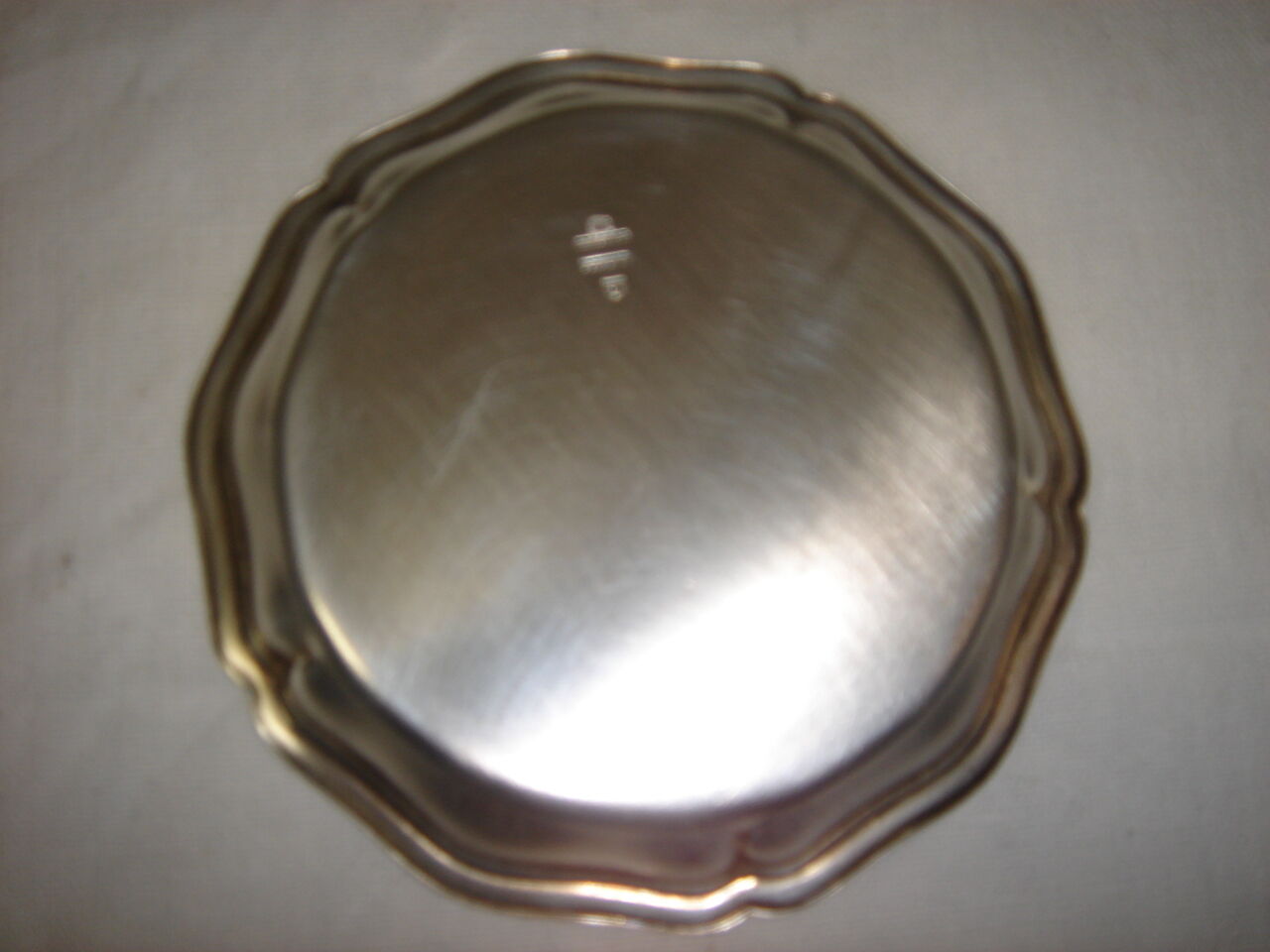 Glass mats Christofle silver metal