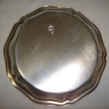 Glass mats Christofle silver metal