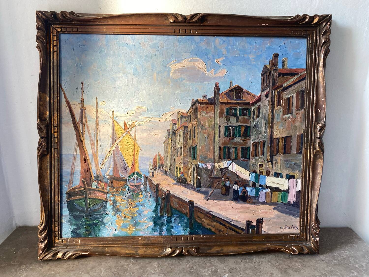 Mediterranean port landscape by Dulac