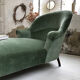 Meridian Napoleon III green velvet