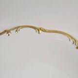 Large antique hollow plate in gilded porcelain – Tirschenreuth, Bavaria –