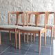 Dining room set Mobelfabrik table and chairs "Juliane" by Johannes Andersen, 1960s