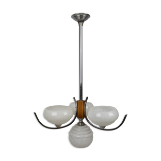 Lustre moderniste Art Déco, 1940