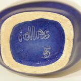 Important blue glazed ceramic vase signed by Max Idlasflag