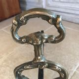 Pair of patinated brass channels
