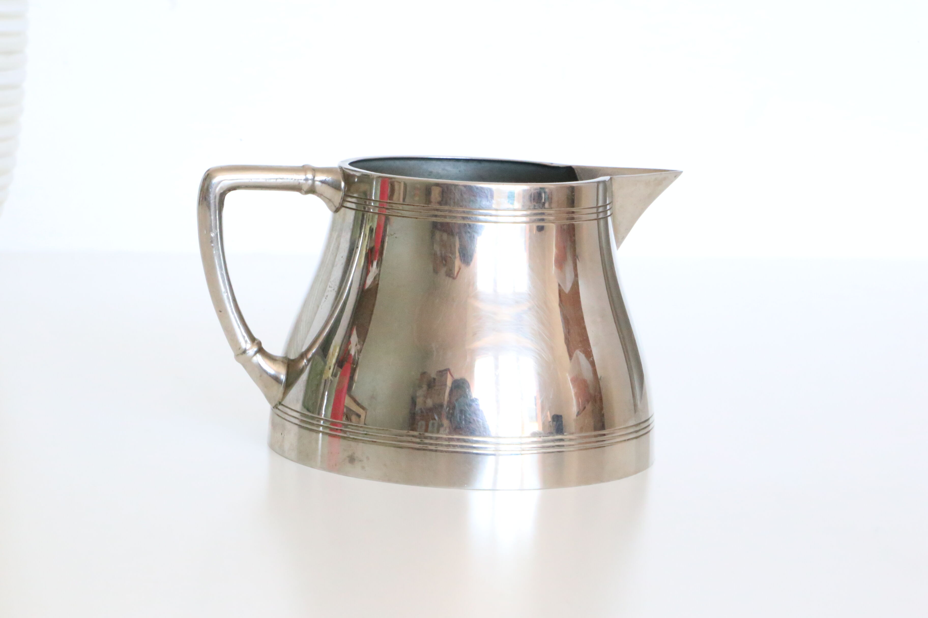 Water pitcher or white metal milk, 60s, Netherlands