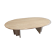 Travertine Eclipse coffee table, 1970s