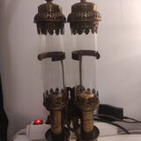 Paire de lampes en bronze