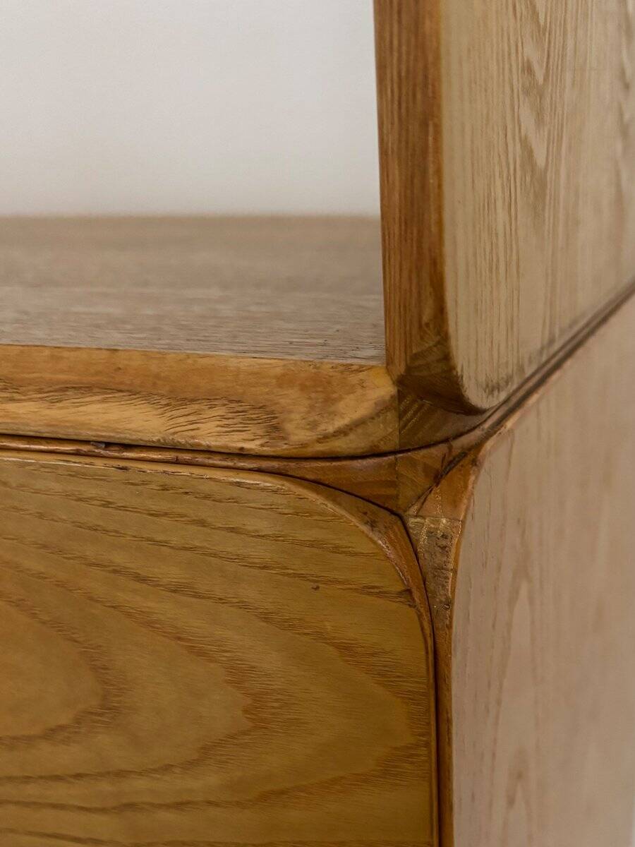 Italian Samara Series Modular Bookcase in Ash by Derk Jan De Vries for Maisa, 1970s
