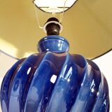 Blue ceramic lamp