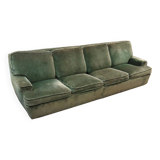 Velvet sofa 4 places convertible double bed