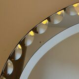 Vintage oval decorative mirror with beveled and chiseled effect