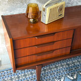 Vintage Scandinavian teak sideboard, 1960.