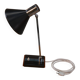 Lampe de bureau laquée noir et métal chromé design italien vers 1970's