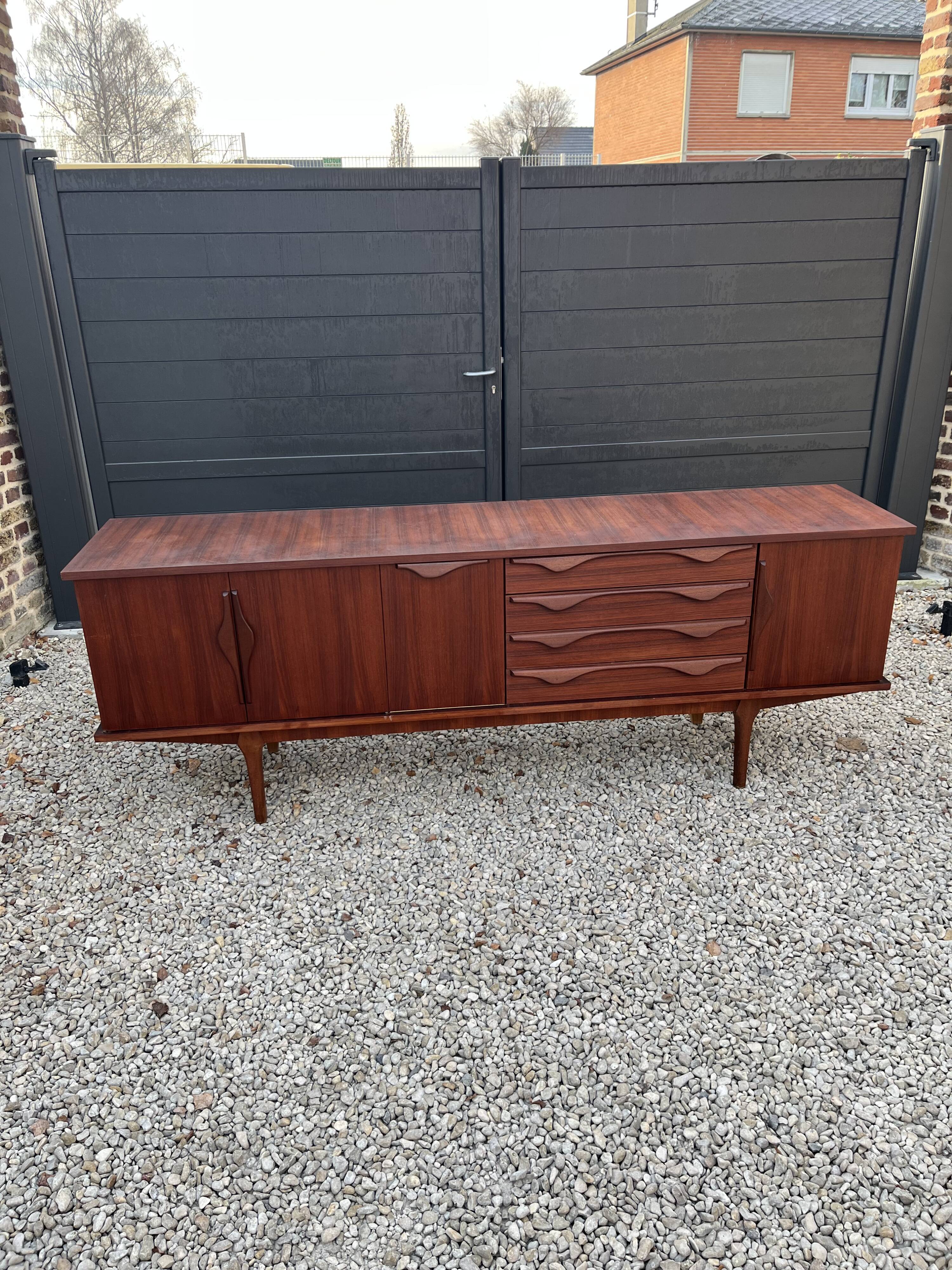 Scandinavian teak row