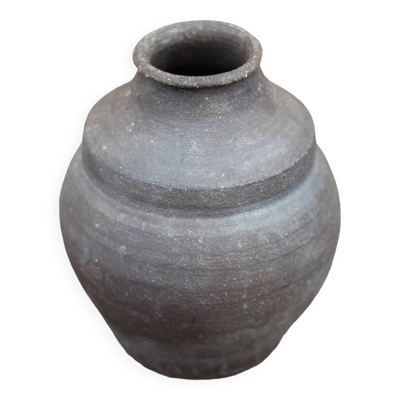 Vase argile vintage, vase minimaliste, vase brutaliste, collection, poterie