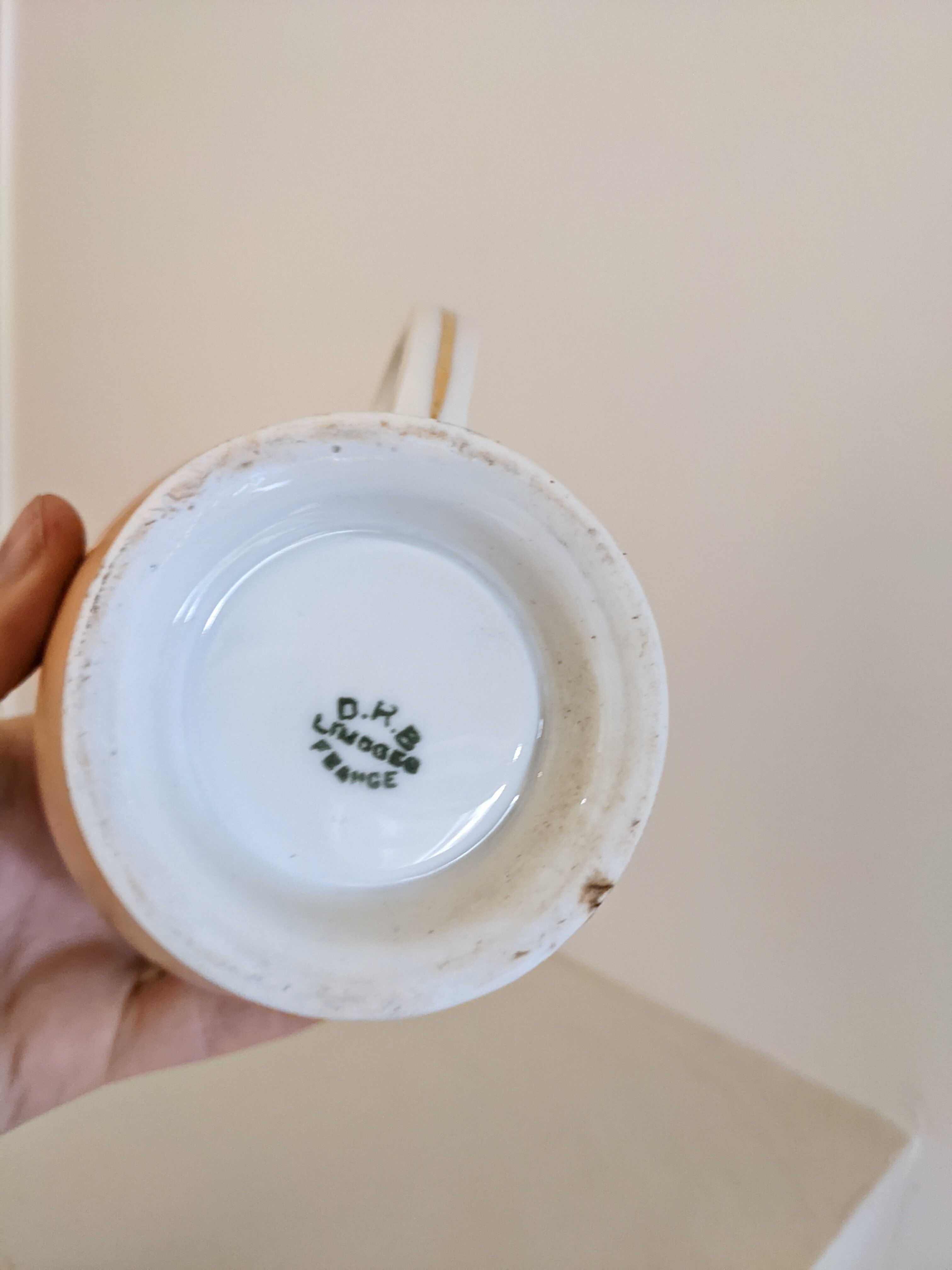 Creamer porcelain pot Limoges sauce milk coulis