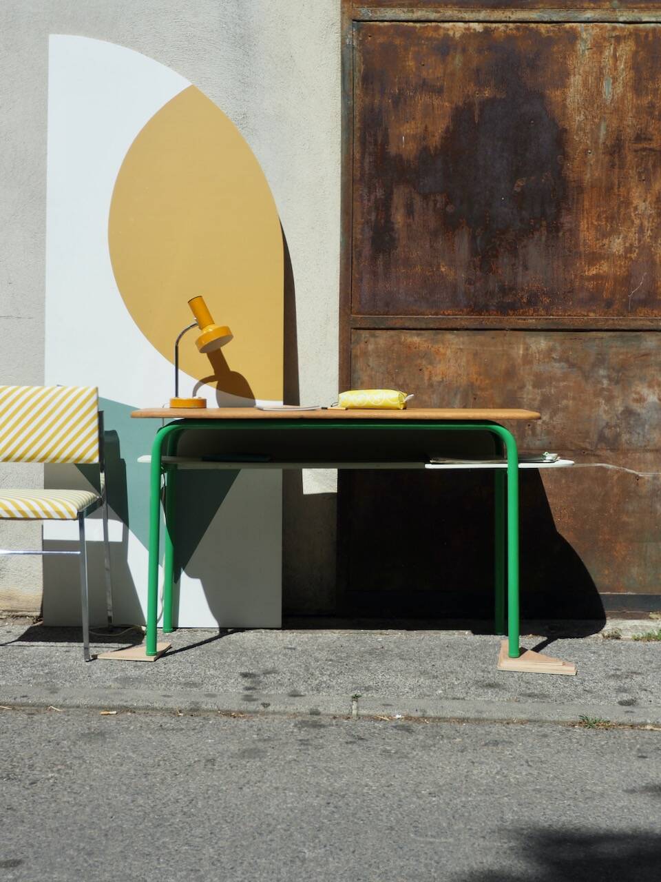 Bureau double d'école revisité