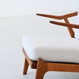 Fauteuil lounge H. Brockmann Petersen en chêne Komfort Danemark 1960