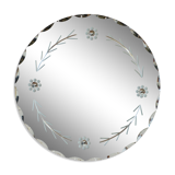 Mirror with floral patterns - 50s