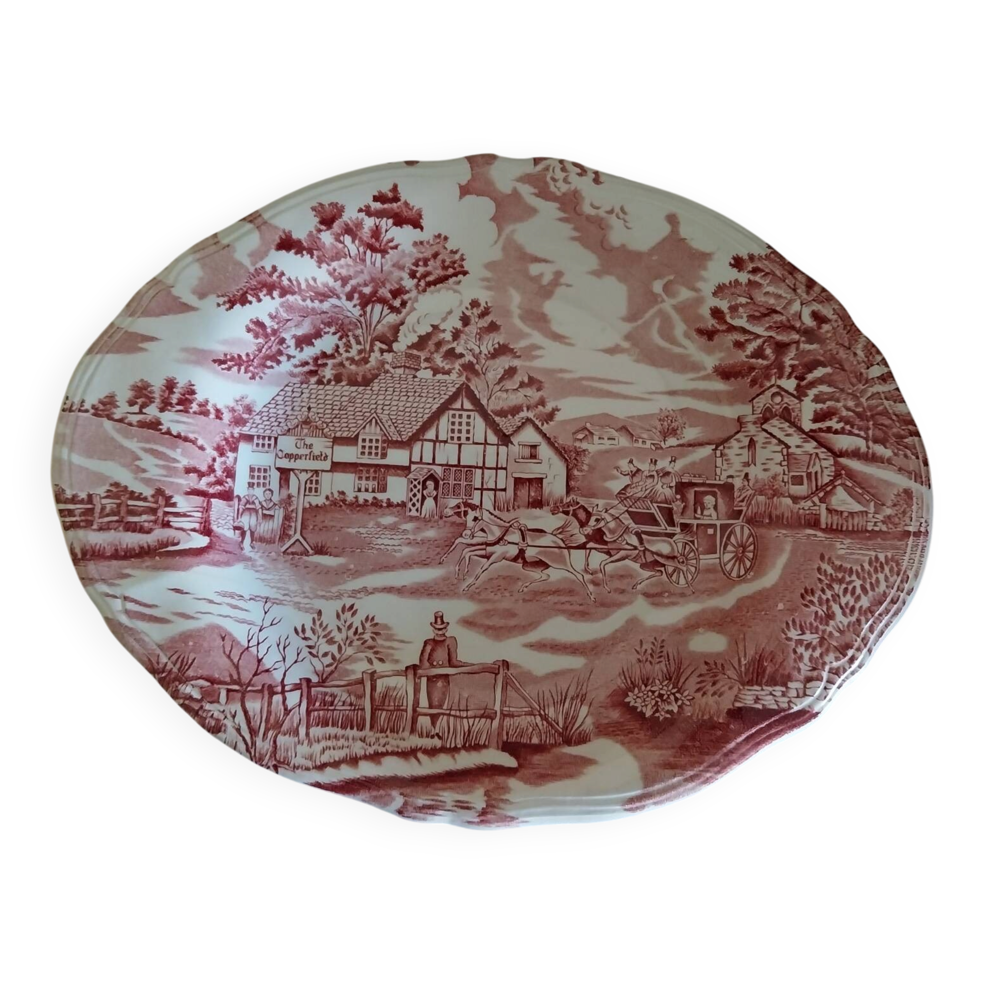 Plat ovale Lunéville modèle English Style