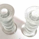 Pair of candlesticks Timo Sarpaneva for Littala 60s Height 14.5 cm