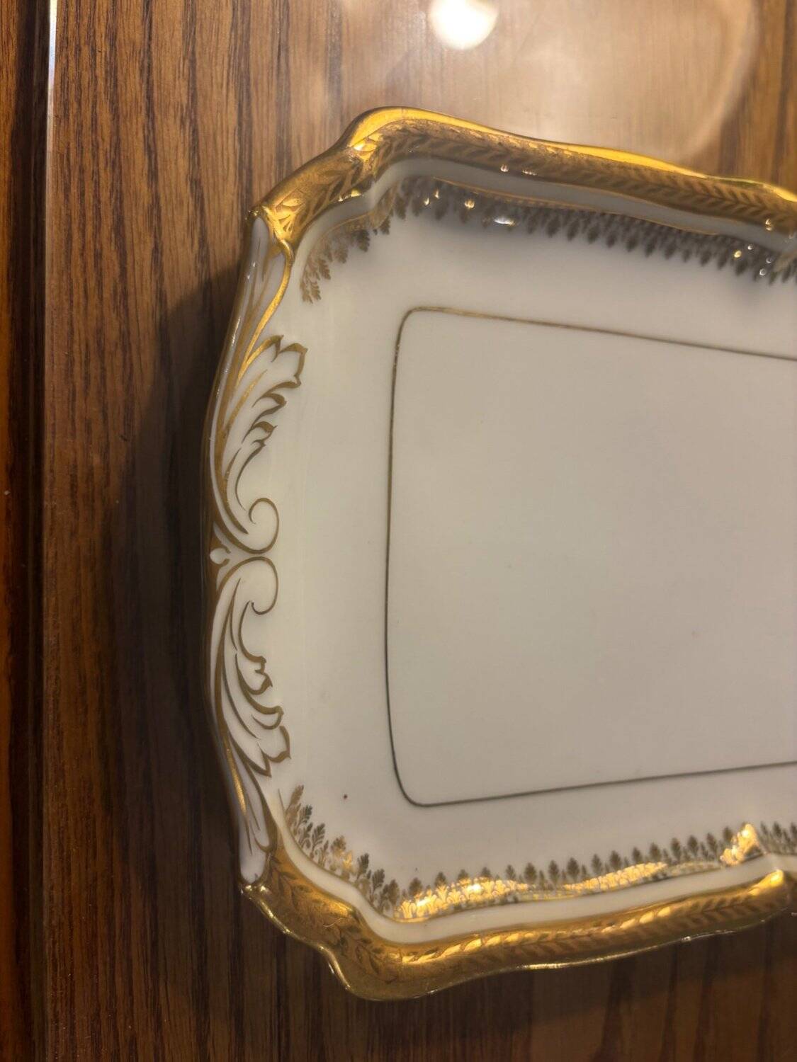 Limoges Porcelain Service Gold Style Louis XVI – Tart & Cake Plate