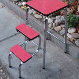 Stool stool red formica