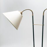 Floor lamp with two shades