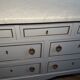 Commode ancienne style Louis XVI peinte dessus marbre