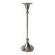 Silver metal candlestick holder