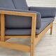 1970s, Danish design by Børge Mogensen, sofa model 2252, oak, furniture wool