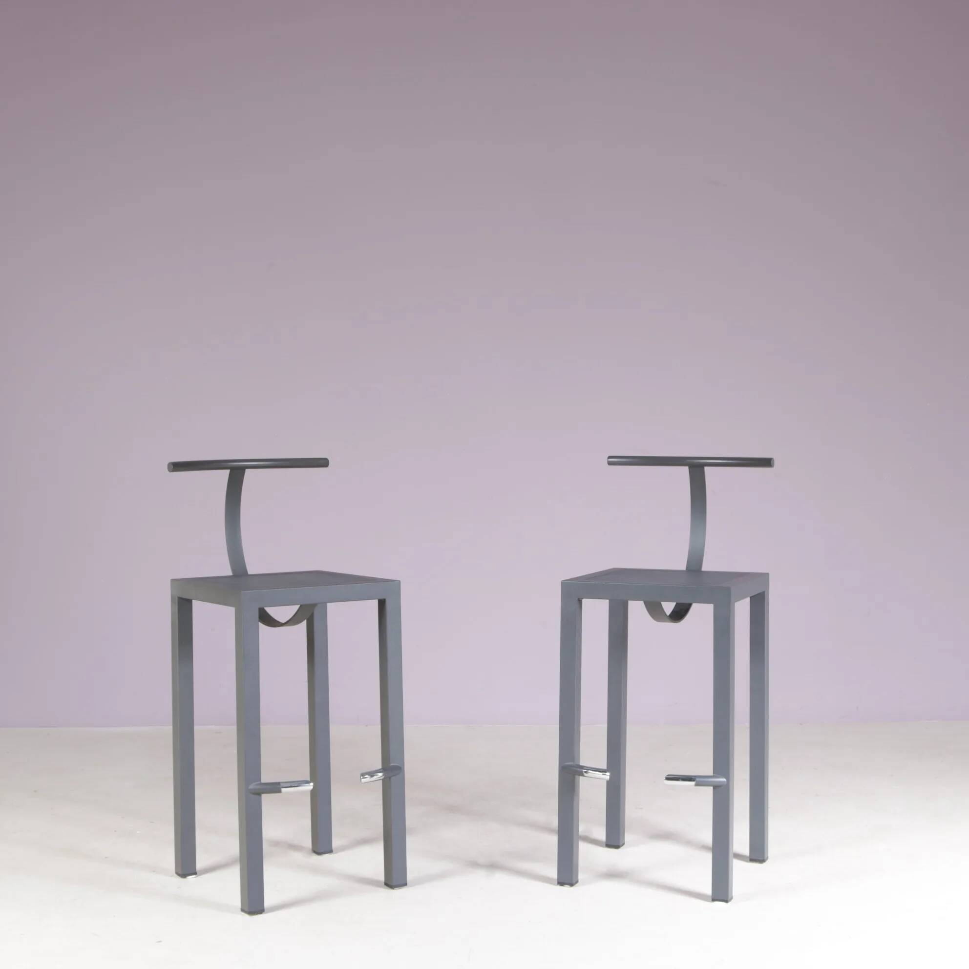 1980s bar stool model: Sarapis by Philippe Starck for Driade Italy
