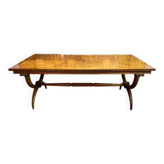 Empire style mahogany dining table