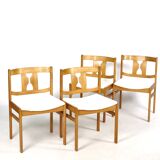 Série de quatre chaises en pin années 60
