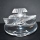 Lalique Baptiste bottle in frosted crystal signed "Lalique R France" 1979