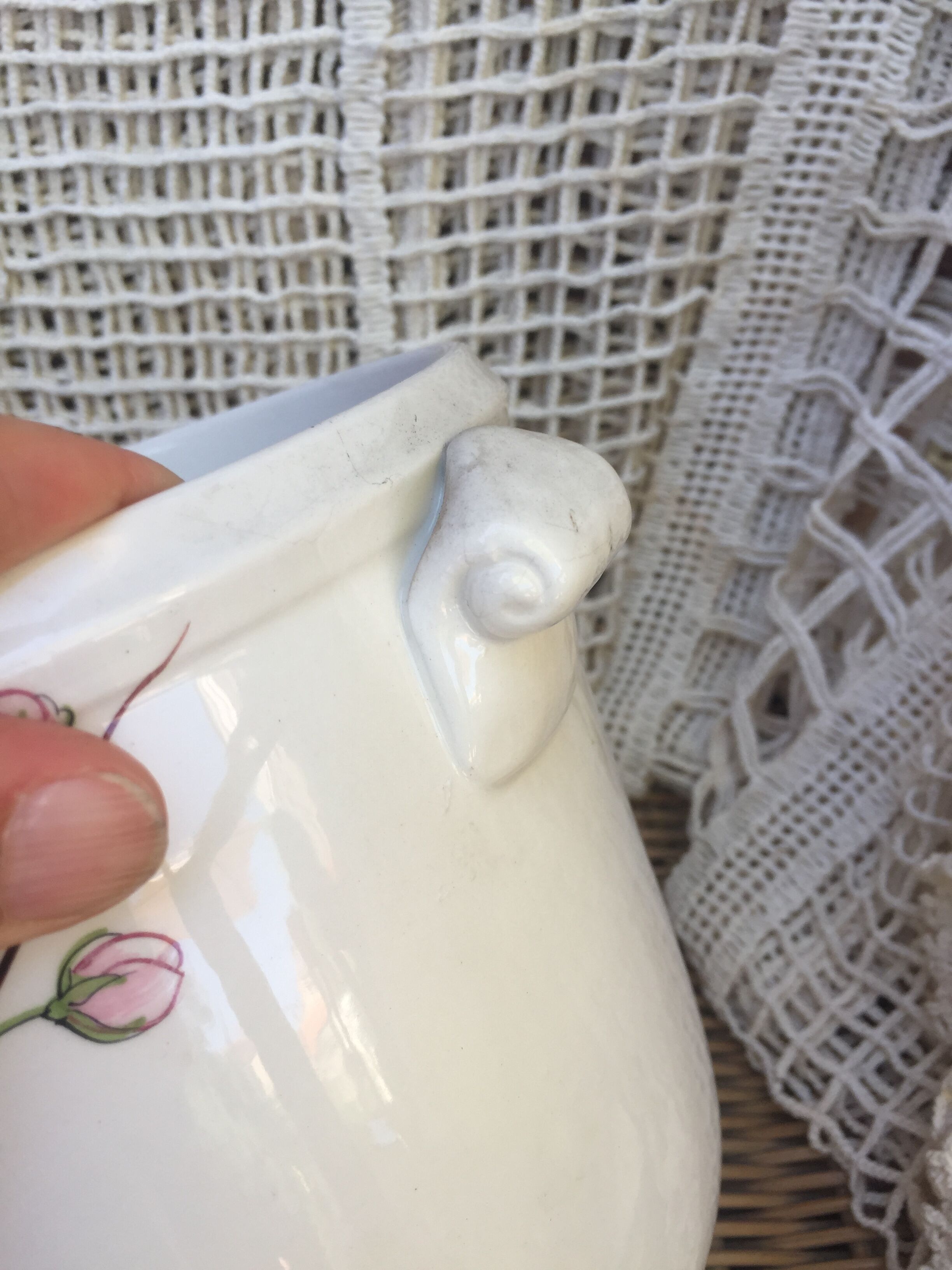 Pot cover decoration pastel flowers
