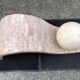 80s design coffee table. made of Mactan travertine stones from Magnussen ponte.
