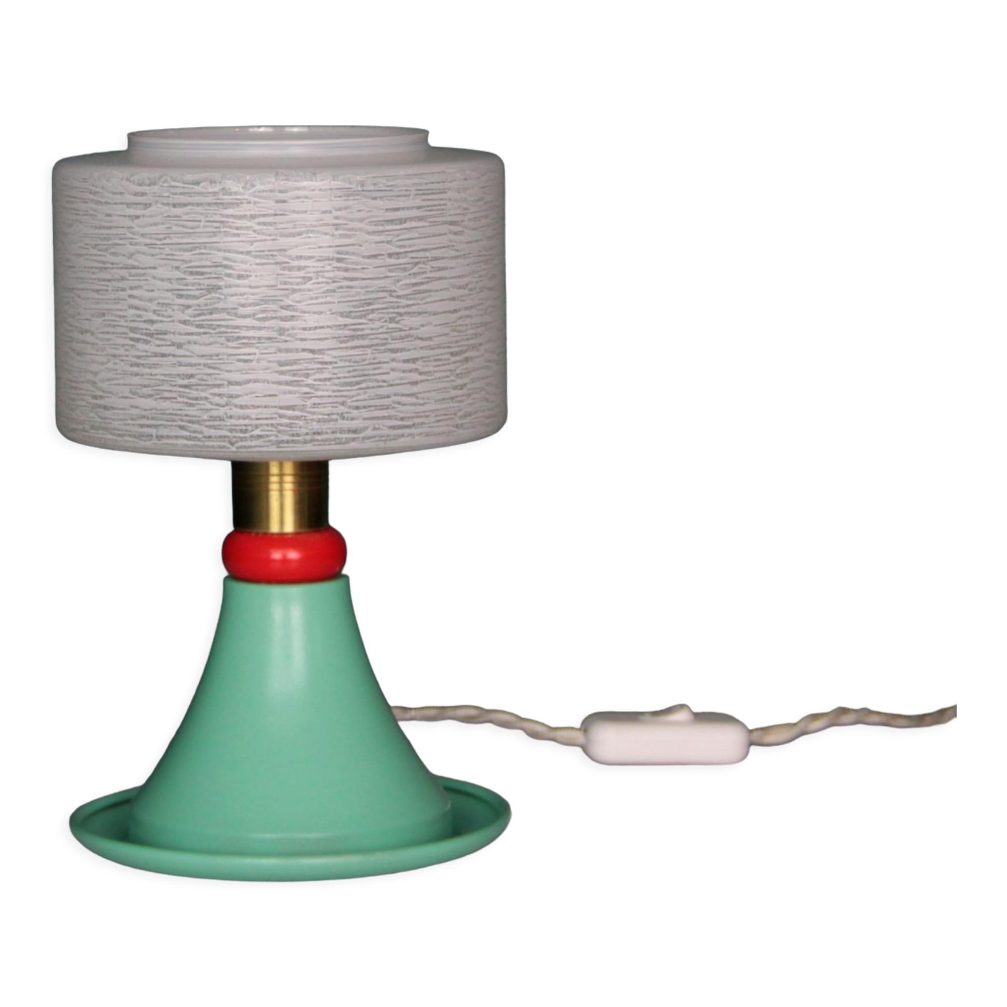 Table lamp table lamp green globe glass globe vintage model old decoration