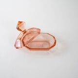 Glass butter dish, art deco, 1930s, production: Italy