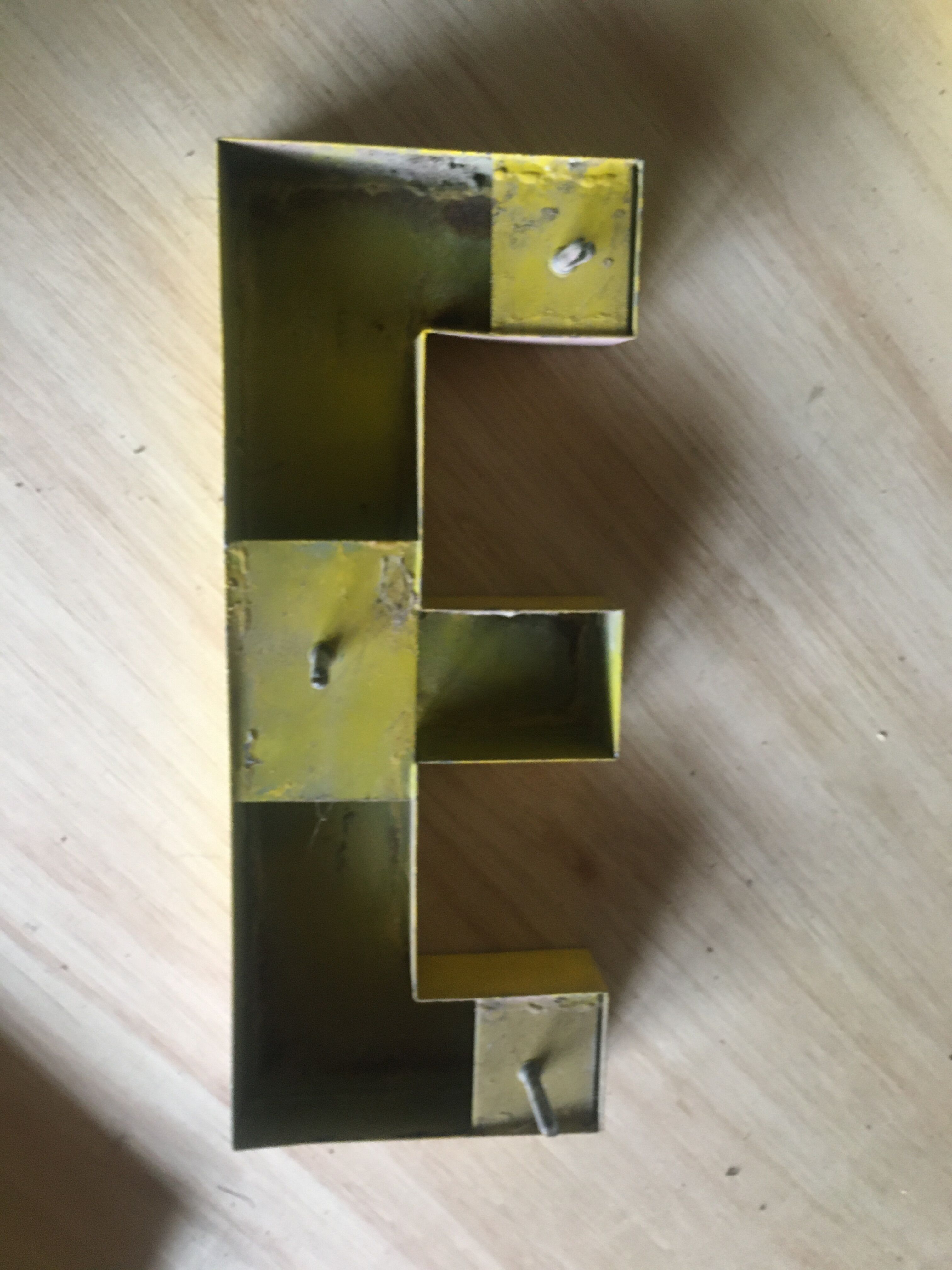 Vintage industrial letter