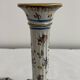 Bougeoirs, base carré, XIXème, Fourmaintraux, Desvres, décor fleurs, volutes, lambrequins, treillis