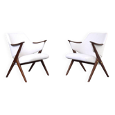 Chaises armées en teck norvégien du milieu du siècle Knott de Brunstad Møbelfabrikk, 1960