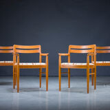 Mid-Century Danish Teak Dining Chairs by HW Klein for Bramin, 1970s, Set of 4