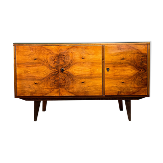 Chest of drawers veneered walnij vintage 60’